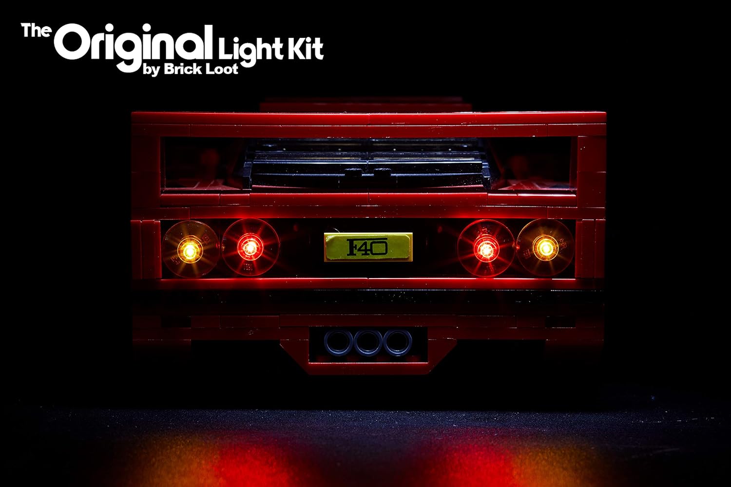 LED Lighting Kit for Lego Ferrari F40-10248 (Lego Set NOT Included)