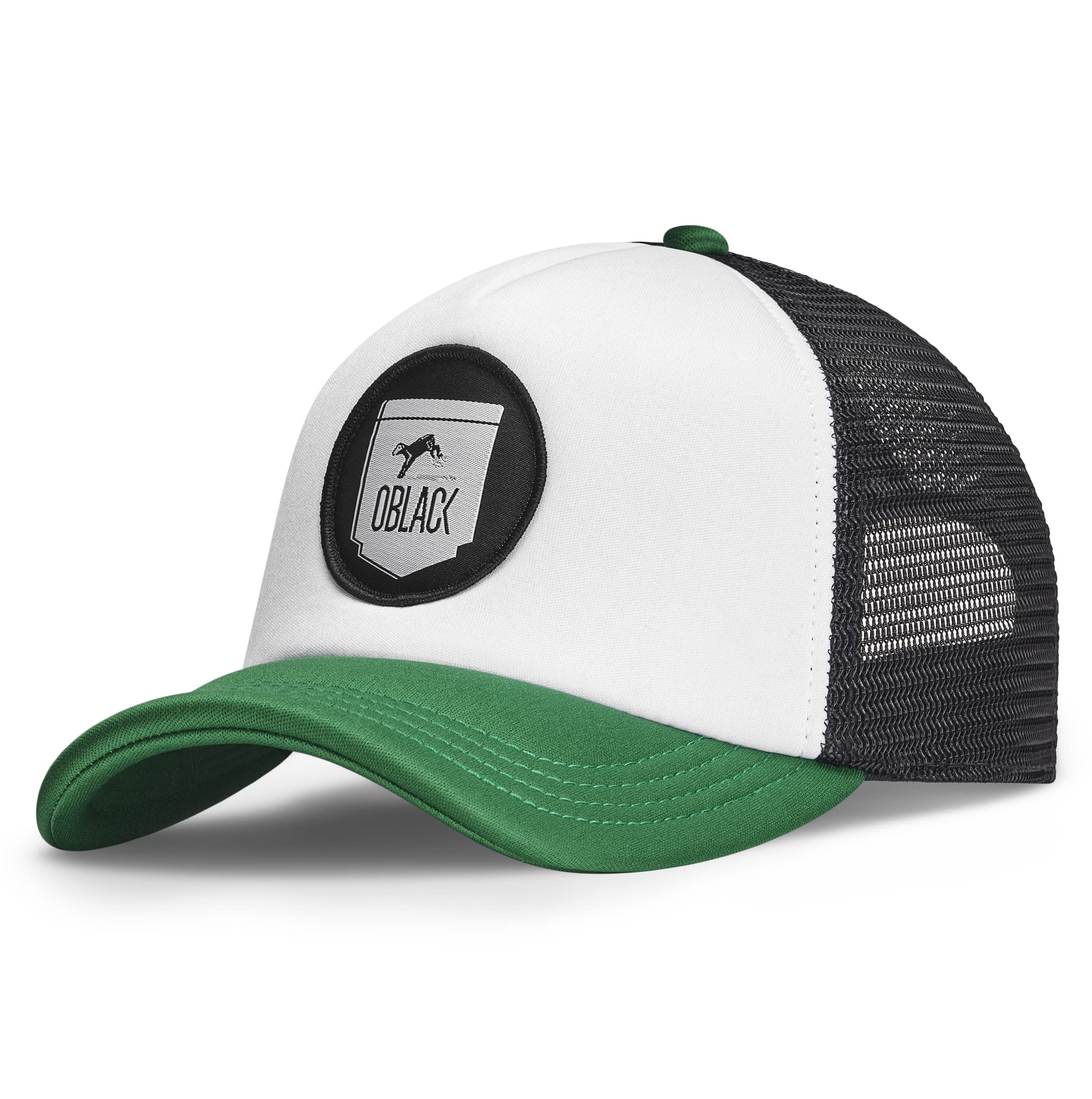 Oblack Men's Green Baseball Caps Trucker Cap Black Classic Baseball Cap Adjustable Hats Mesh Snapback Caps For Accessories Hat - Hats & Caps