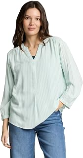 TOM TAILOR Damen Bluse mit Streifenmuster