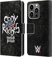 Vista 123 de Head Case Designs Officially Licensed WWE American Nightmare Flag Cody Rhodes Leather Wallet Case Compatible with Apple iPhone 7 Plus/iPhone 8 Plus