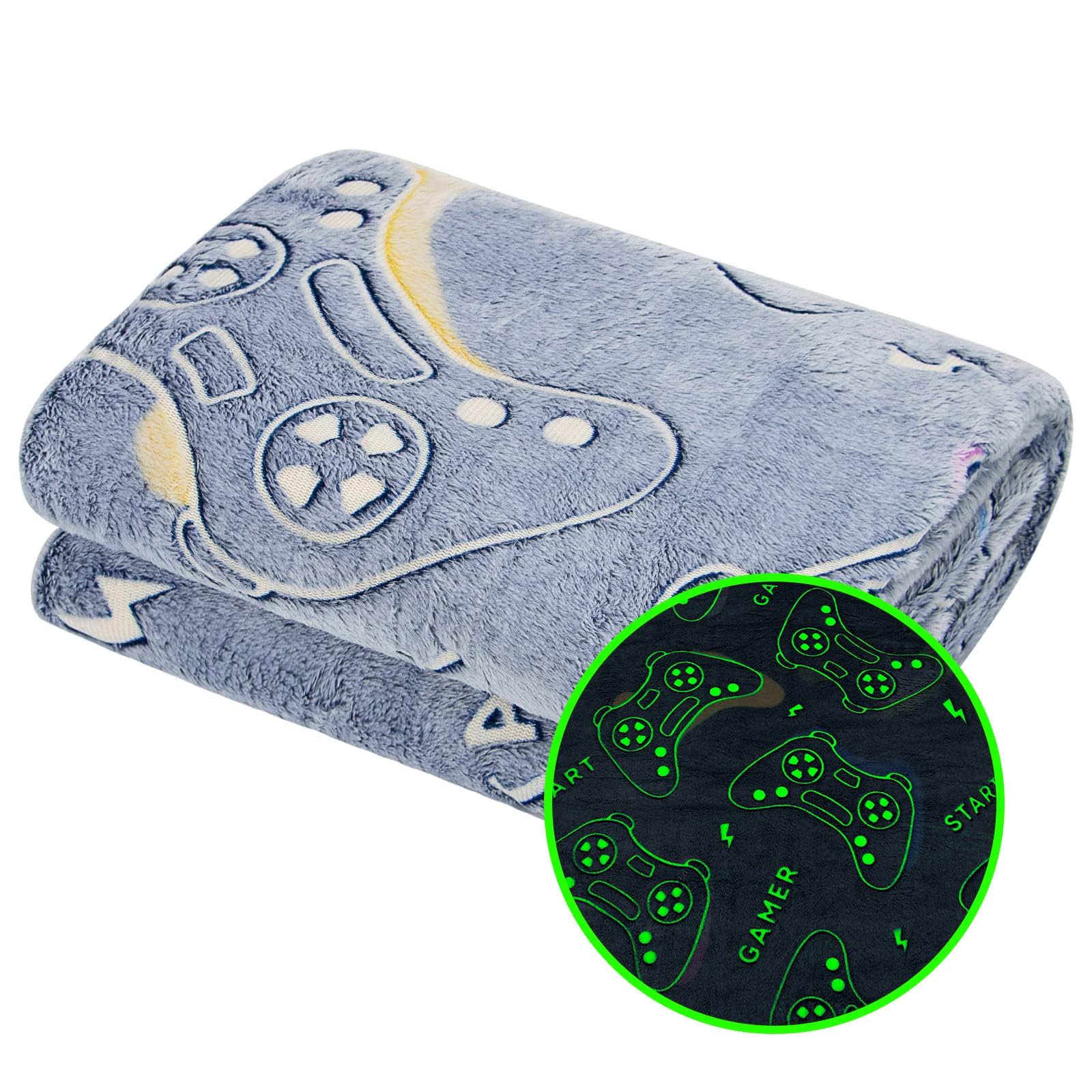 Glow in the Dark Dinosaur Blanket - Kids Gift -10