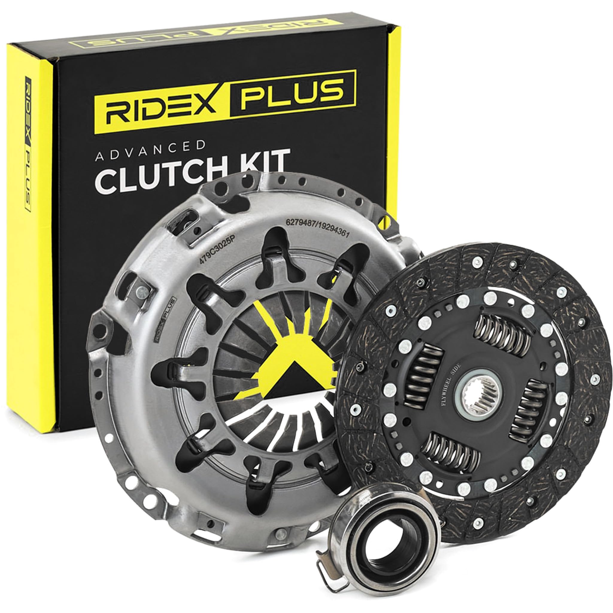 RIDEX PLUS 479C3025P Kit de embrague con cojinete de desembrague con plato de embrague Compatible con TOYOTA AYGO WNB1, KGB1