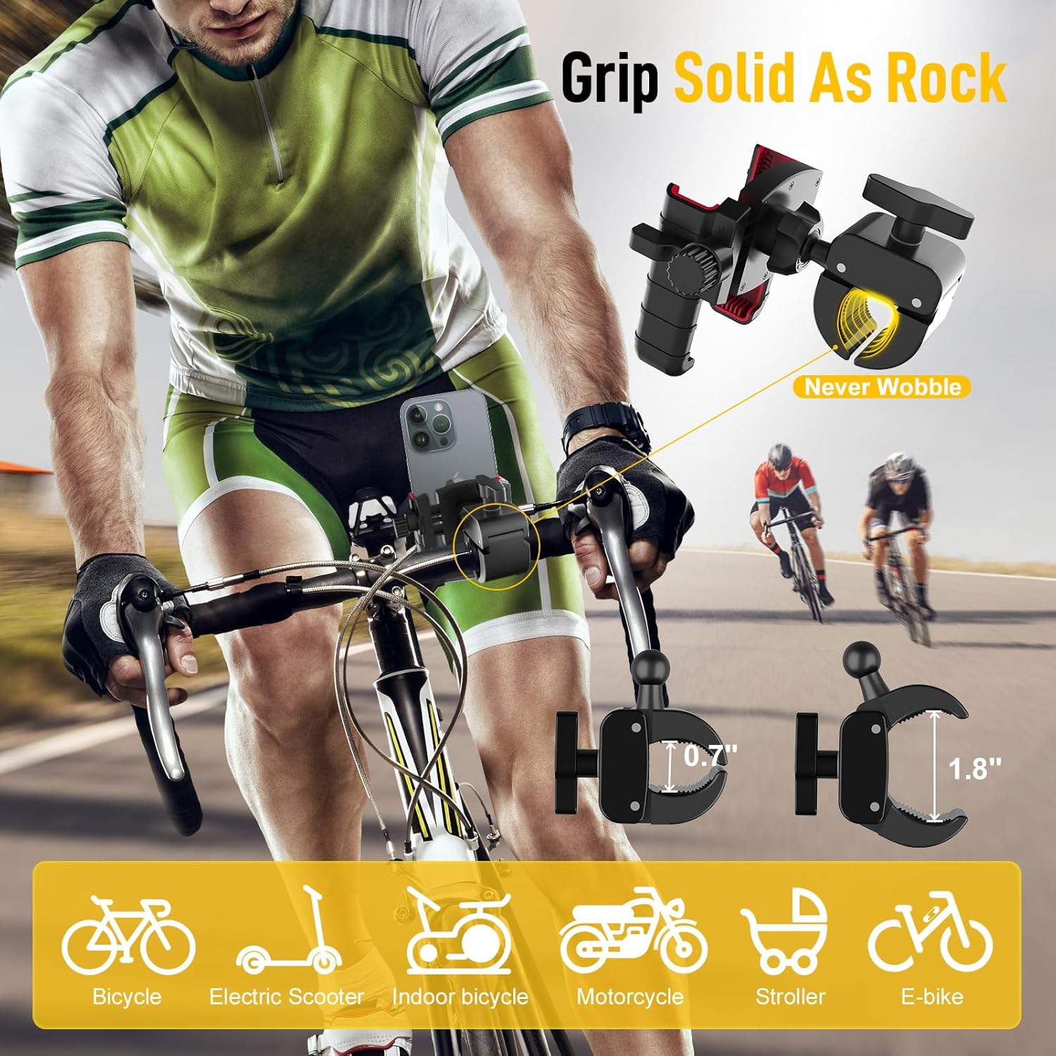 Moman PMS1 Phone Holder Compatibility and Secure Grip