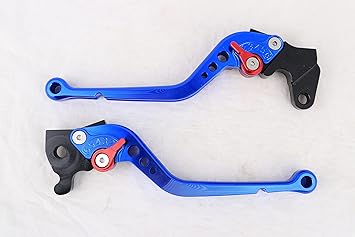 Allextreme EXCLL01 Clutch Brake Lever Heavy Duty 6 Positions Adjustment for Activa (Blue, 2 Pcs)