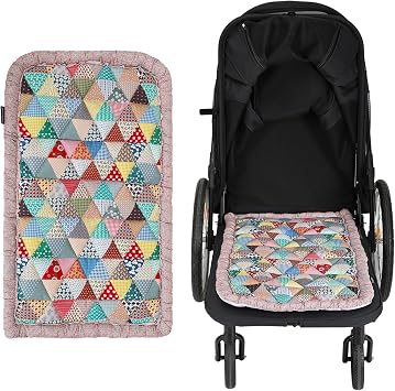 Beberoad Large Pet Stroller Single-Sided Pad - Warm and Non-Slip Mat, R8 Special Pet Stroller Seat Cushion, Comfortable and Soft