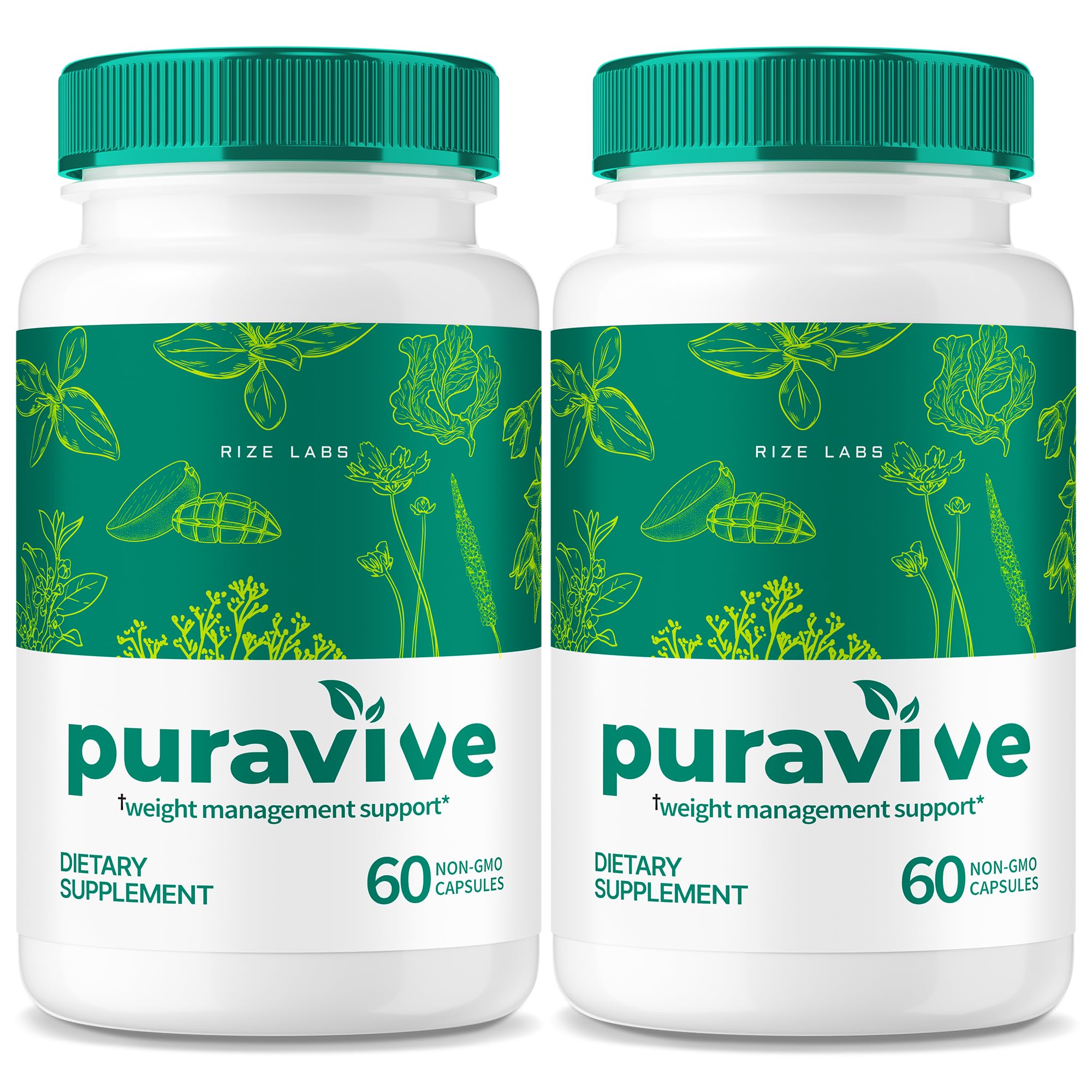 (2 Pack) Puravive, Puravive Weight Loss Capsules, Puravive Exotic Rice Method, All Natural Detox & Cleanse Support, Pura Vive Keto Reviews (120 Capsules)