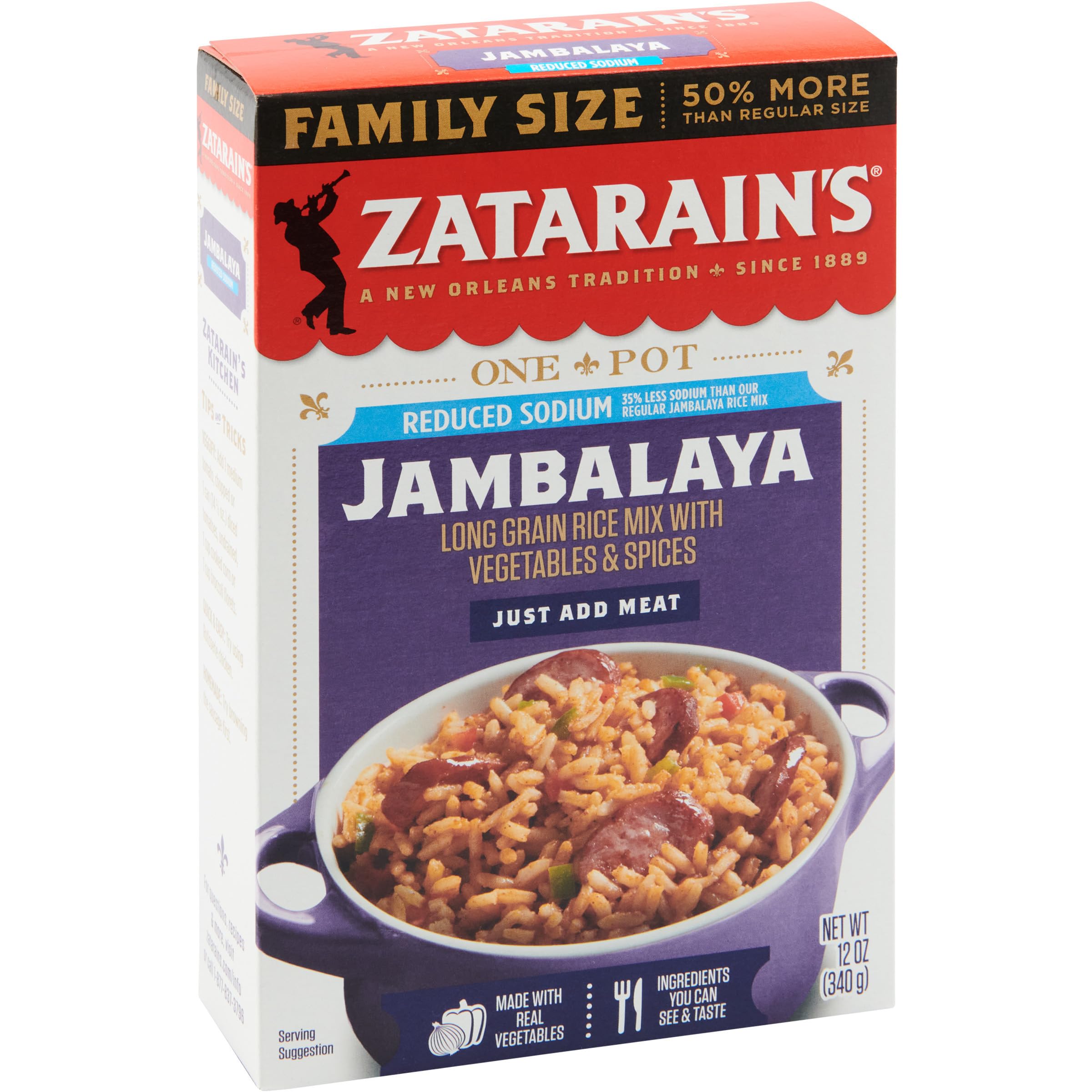 Jambalaya Mix Reduced Sodium 12 Oz