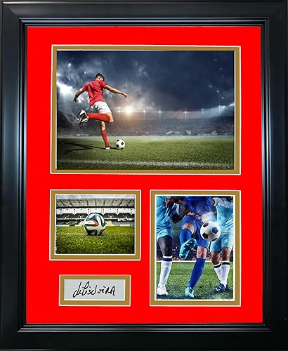 HOFSM.COM Hall of Fame Sports Memorabilia Framed The Invincibles 2003-04 Premier League Champions facsímil grabado con láser Signature Auto Soccer