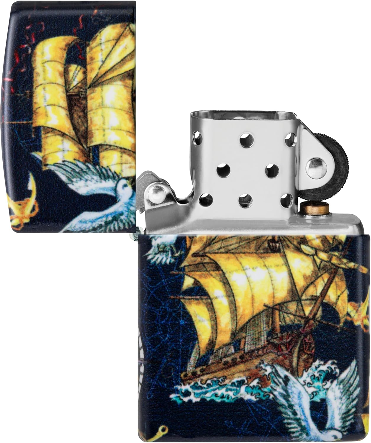 Zippo Lighter: Nautical Design with Ship - 540 Color 48813