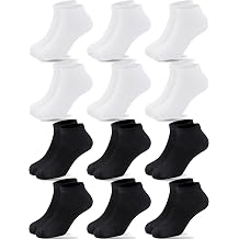 Duufin 12 Pairs Kids Socks Boys Girls Unisex Low Cut Ankle Socks for Kids