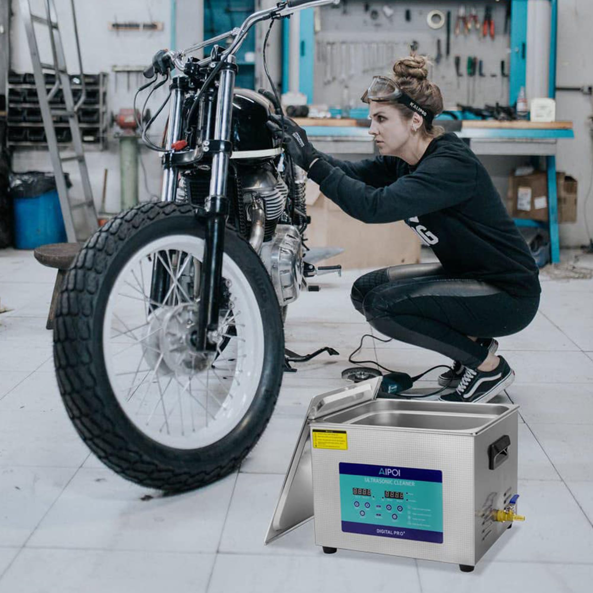 Ultraschallreinigungsgerät 15L, Edelstahl Ultraschallreiniger mit Heizung, 360W Ultraschallbad zum Reinigen für Vergaser, Metallteile, Fahrrad- und Autoteile, Leiterplatte, Laborwerkzeuge usw