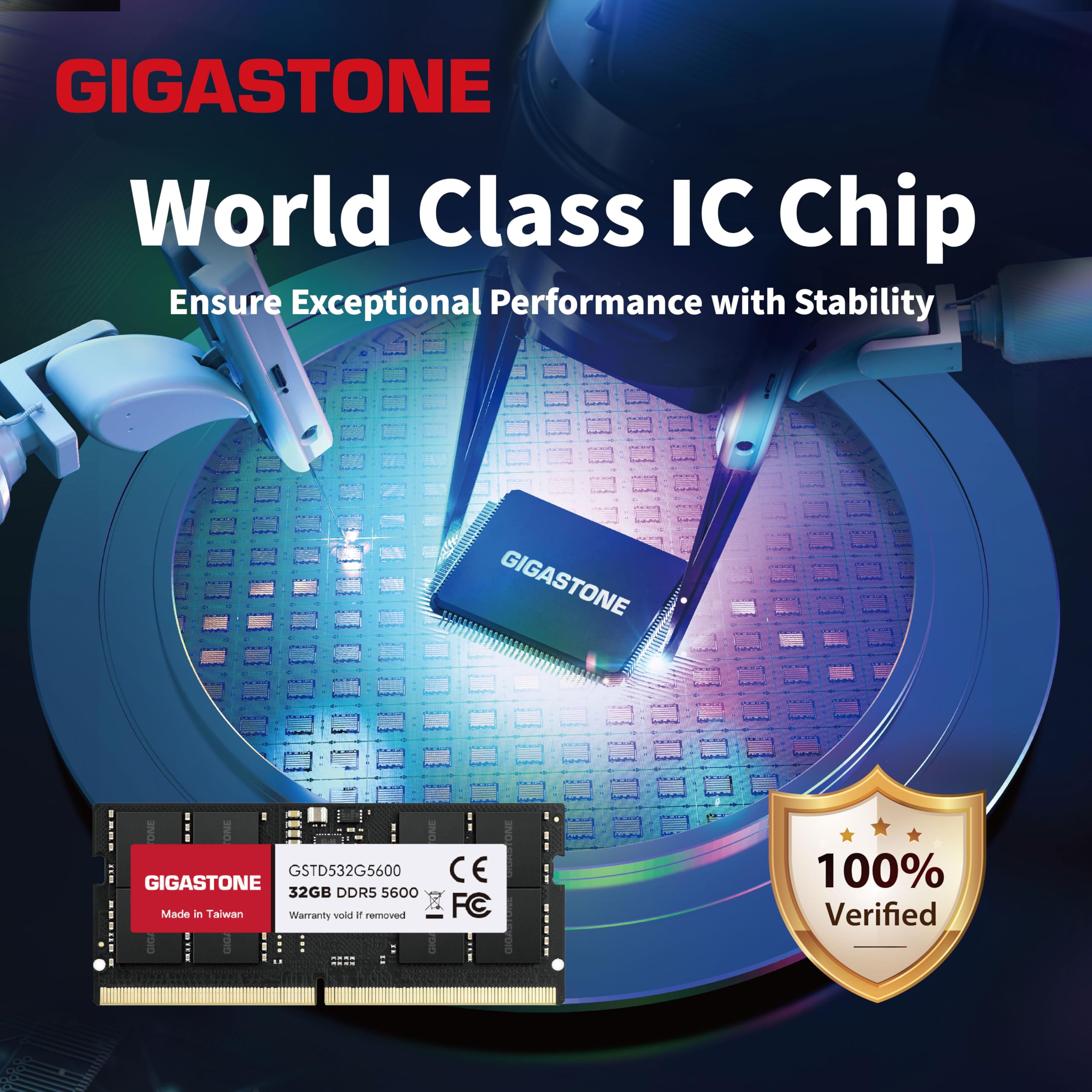 DDR5 メモリ pc5-44800 64GB（32GB ×2） DDR5 RAM Laptop Only】 GIGASTONE 64GB Kit (2x32GB) DDR5