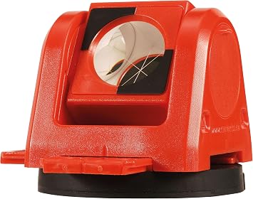 RothBucher Mini Prism 25.4 mm with Tilting Function & Copper Coating Magnetic Mount RSMP380M-S Durable & Precise for Surveying and Construction Use Red