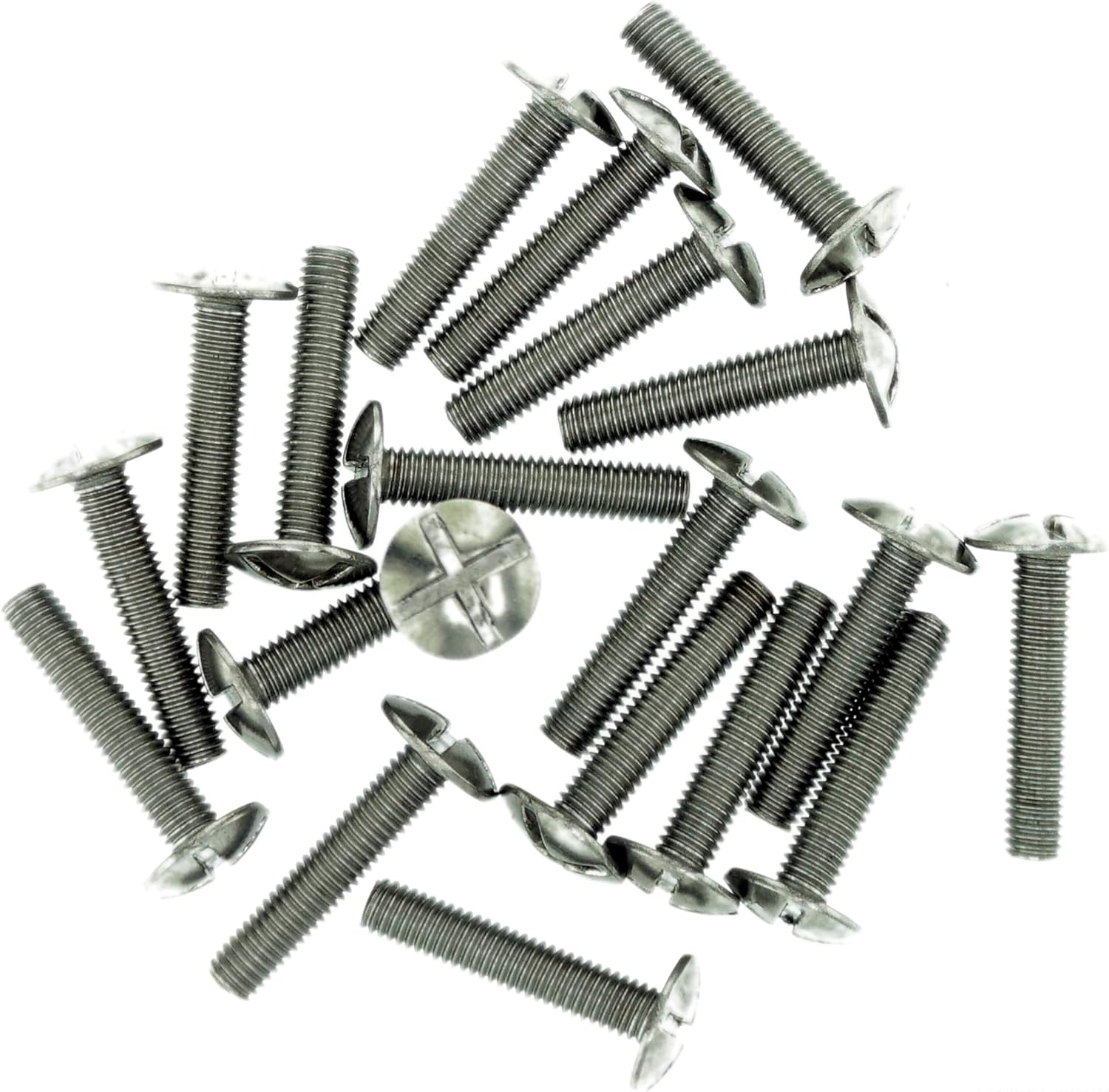 M4 (4mm x 40mm) Slot Mushroom Machine Screw (Bolt) (Crossed) - Stainless Steel (A2) (Pack of 20), M4x40 - Crossed - A2 (20) - Image 4