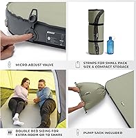 Vista 13 de CORE Regular Self Inflating Camping Bed Perfect Blow Up Mattress for Travel Car Camping & Outdoor Use Air & Foam Filled Inflatable Sleeping Pad