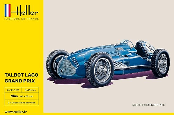 Heller 80721 Talbot Lagot GP Plastic Model Kit, 1:24 Scale