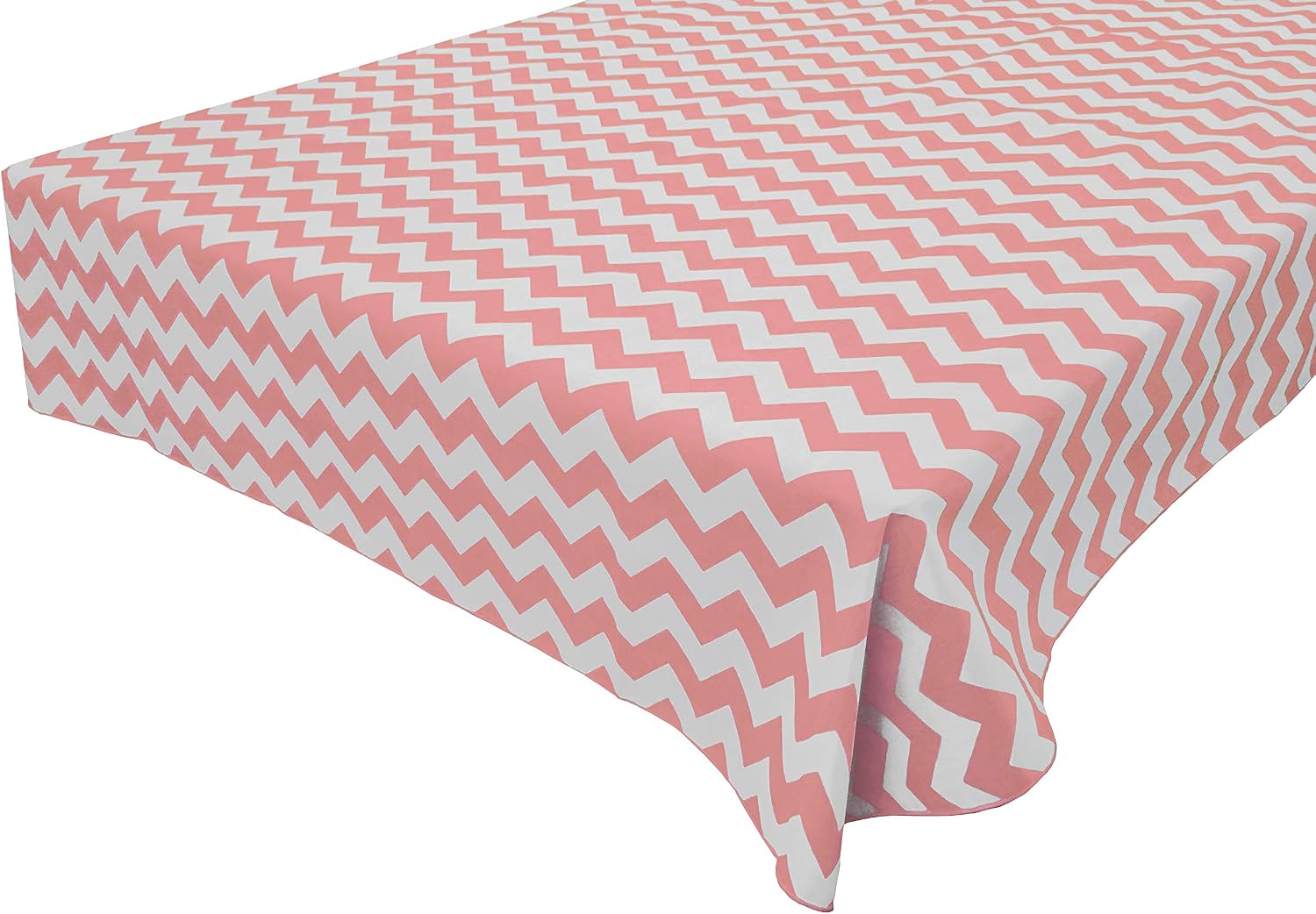 Zen Creative Designs Decorative Cotton Tablecloth Chevron/Zig-Zag (58" x 76" Rectangle, Yellow)