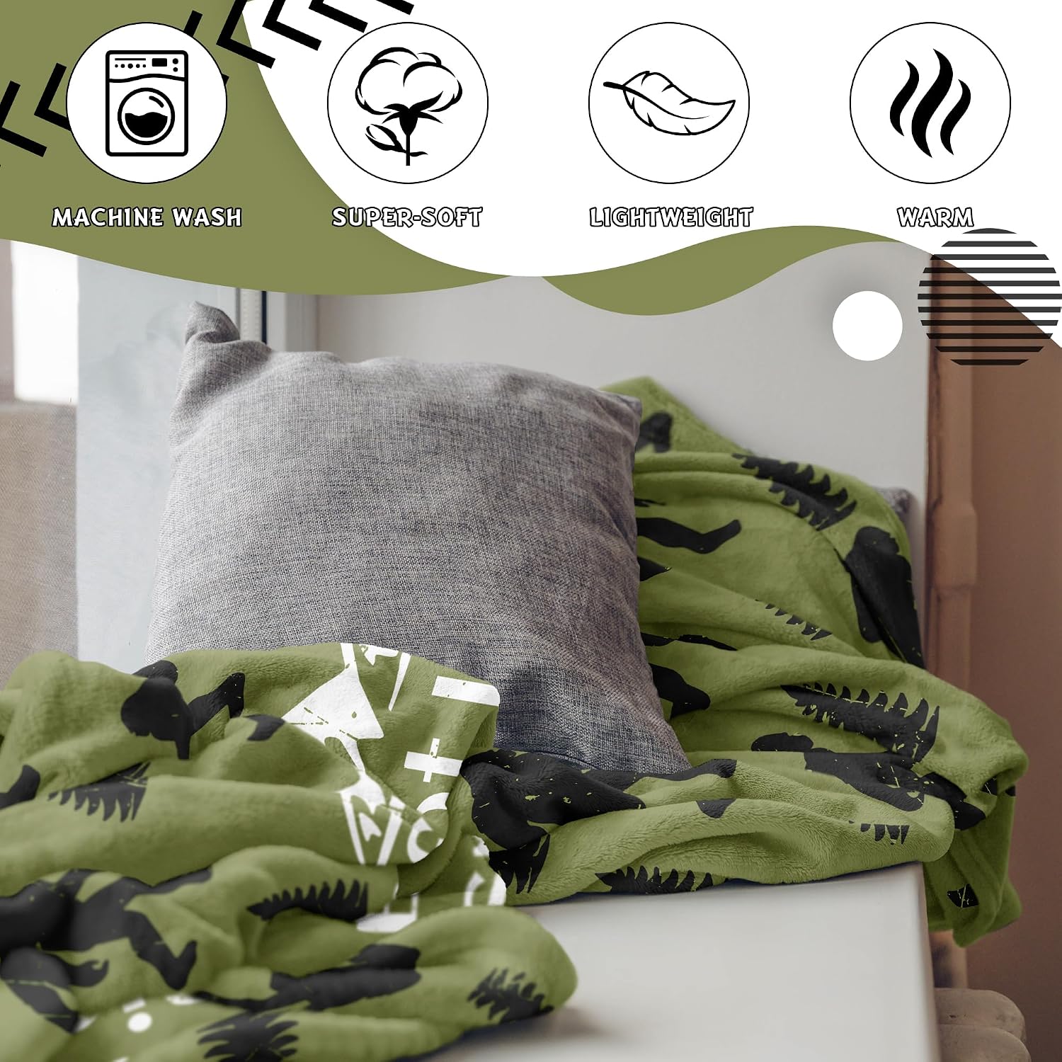 Bigfoot Blanket 50"x60", Big Foot Sasquatch Gifts, Sasquatch Gifts, Cool Bigfoot Gifts for Men, Women, Dad, Grandpa, Birthday Gift Throws Blanket