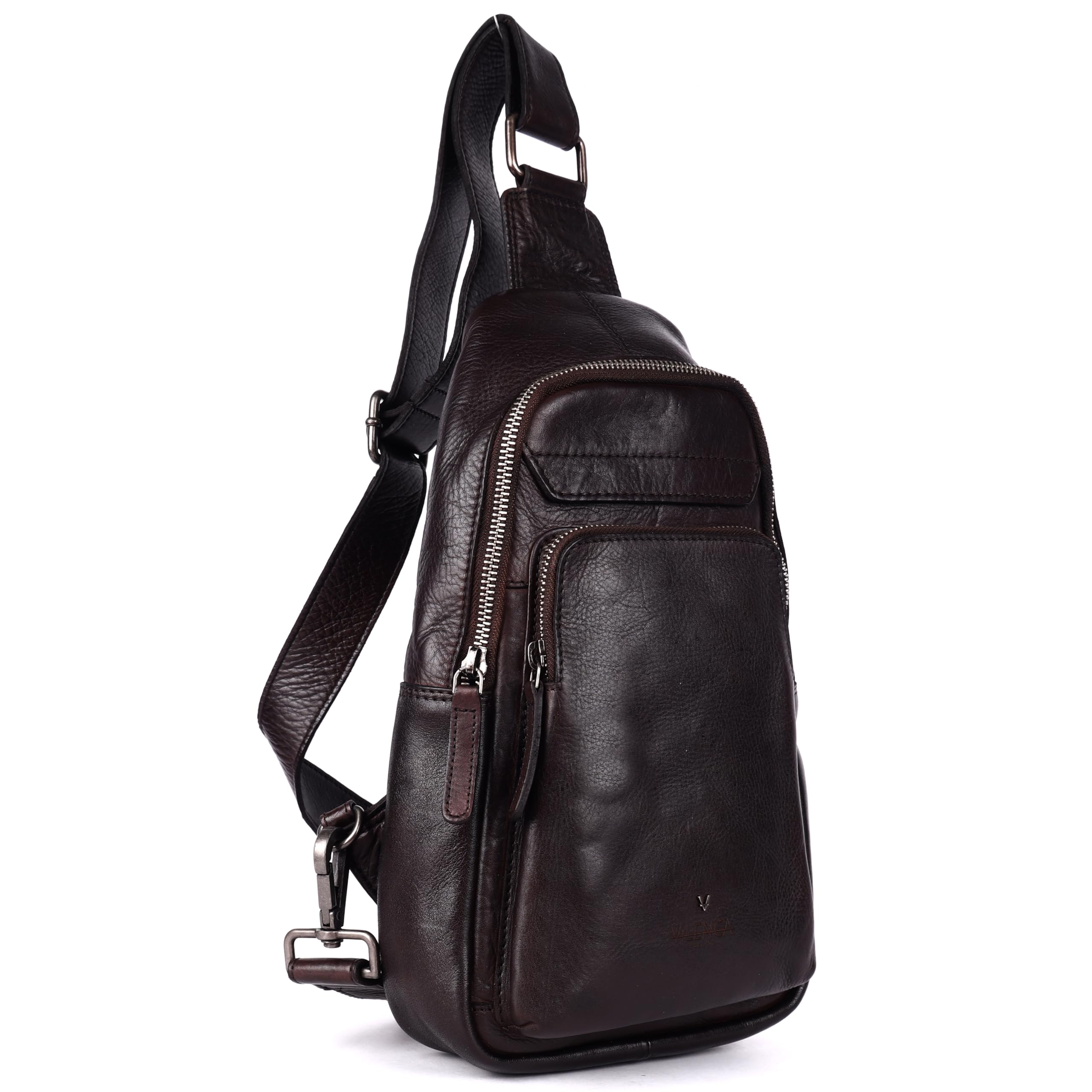 Genuine Italian Leather Unisex Body Bag - Stylish, Durable, and Secure Travel Companion for Casual and Trendy Essentials