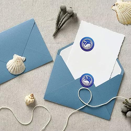 Miniatura 4 de CRASPIRE Sello de cera de cisne, grabado transparente de 1.181 in, diseño de luna, cabeza de rosca universal, fácil de montar, sello de sellado para