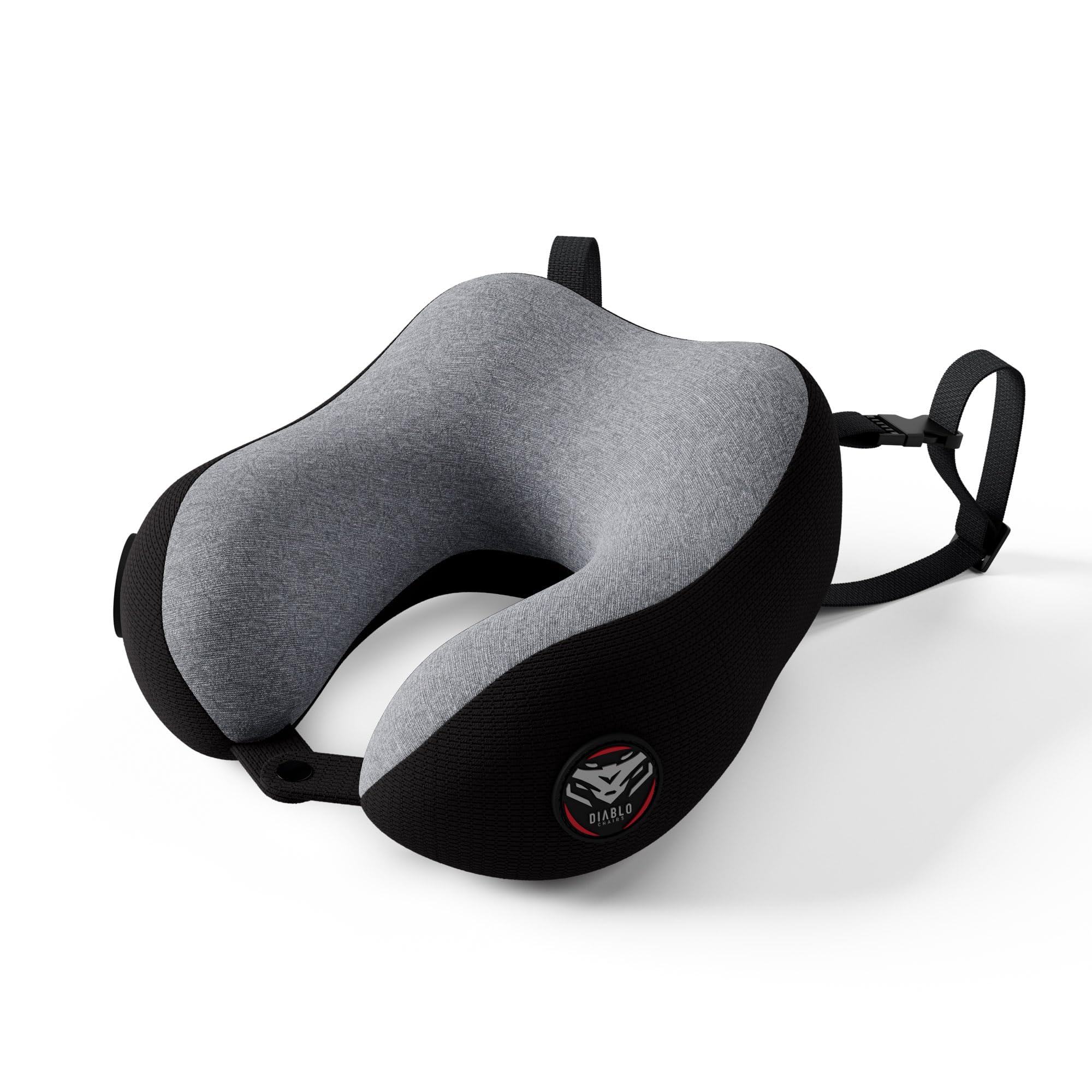 Diablo Cuscino cervicale aereo, cuscino da viaggio in memory foam, 28x28x5