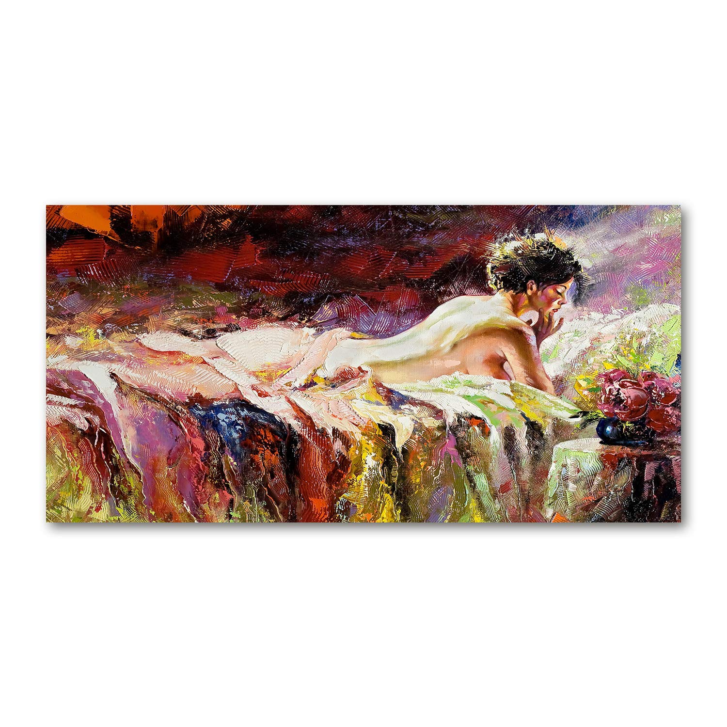 Tableau Una Mujer mentirosa en verre acrylique Tulup 120x60cm pour décoration murale moderne