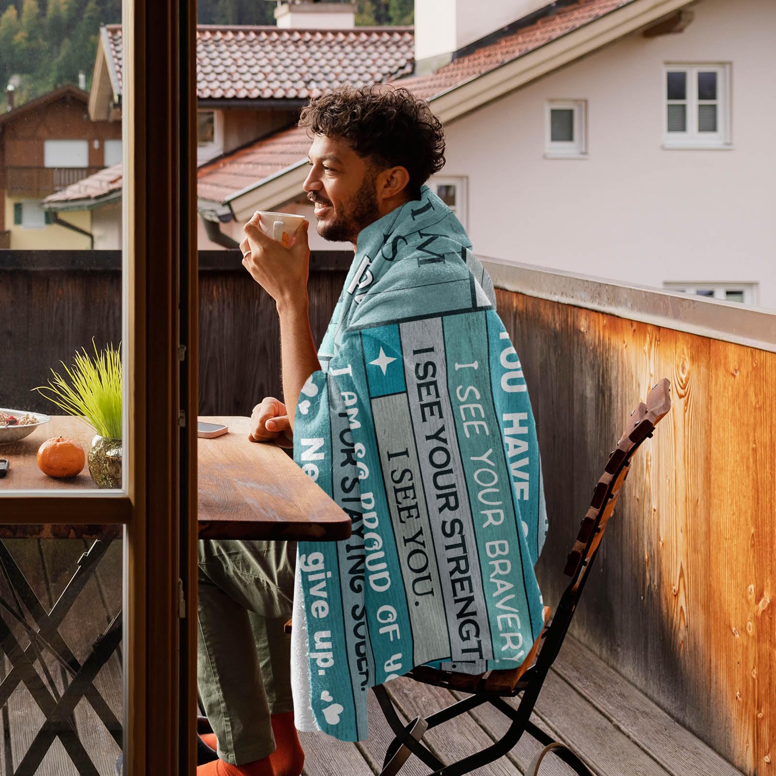 Sobriety Gifts for Women/Men Blanket 60"X50", Addiction Recovery Gifts, 1/10 Year Sobriety Gifts