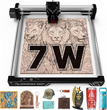 ATOMSTACK Swift 7W Laser Black Engraver And ATOMSTACK F40 Air Assist
