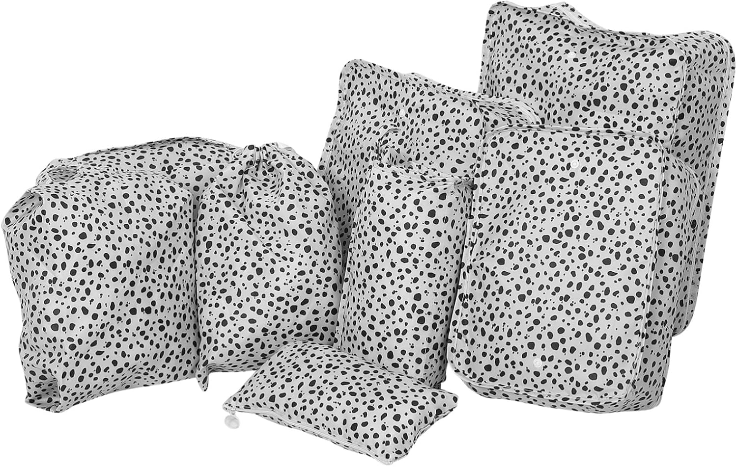 LIOOBO 8pcs Travel Toiletry Bag Set Stylish Cosmetic Organizer with Various for Makeup Wash Essentials and Clothing for Women The Go