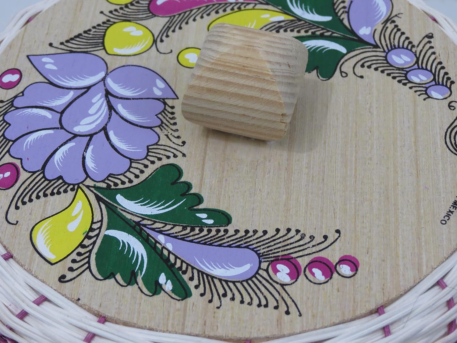 Leos Imports Authentic Mexican Tortilla Basket - Unicel Foam & Palm Straw Holder Tortillera