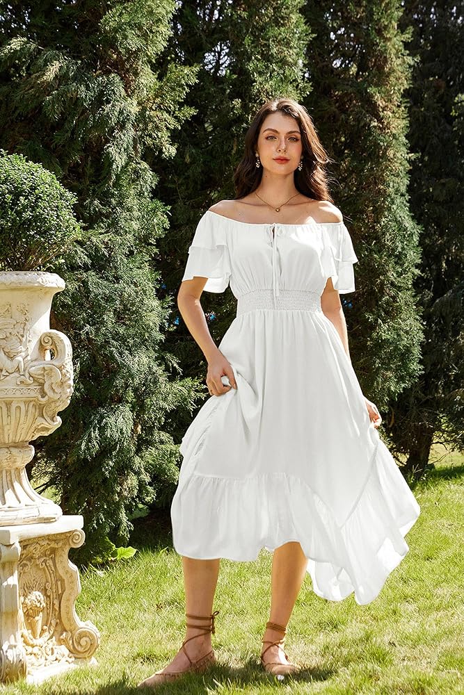 AOWVUTS Abito Lungo Donna Vestito Manica Lunga con Scollo a V Profondo Elegante Maxi Abito da Sera Increspato Causal Abiti Damigella d'Onore da Cerimonia Ballo Festa Cocktail Autunno Iinverno