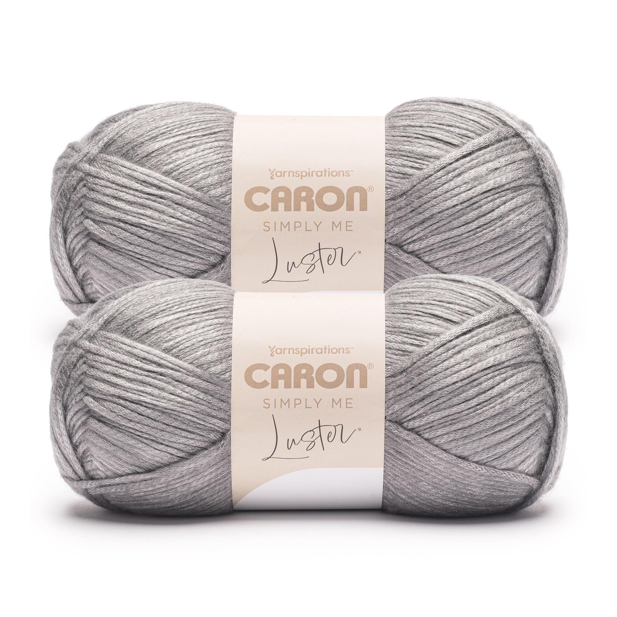 Hilo de peltre Caron Simply Me Luster en paquete de 2 ovillos de 170g para tejer a crochet