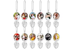 12Ct Sublimation Keychain Blanks - Memorial Sublimation Blanks Bulk Sublimation Blank Keychain...