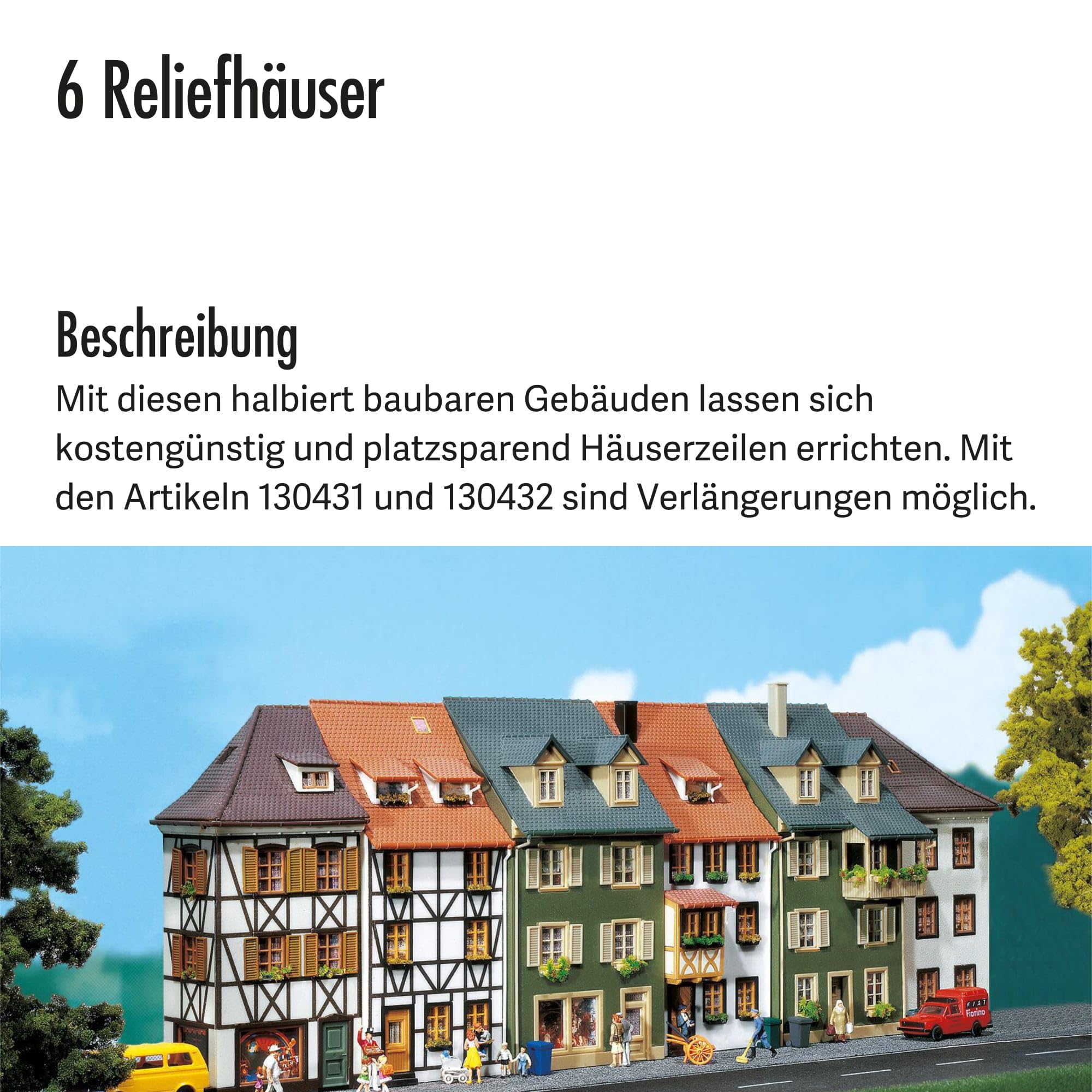 FALLER 130430 - 6 Reliefhäuser