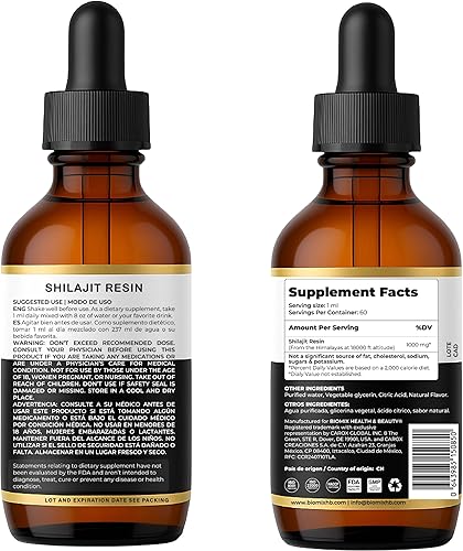 Miniatura 9 de Biomix Gotas naturales veganas Shilajit  60 porciones
