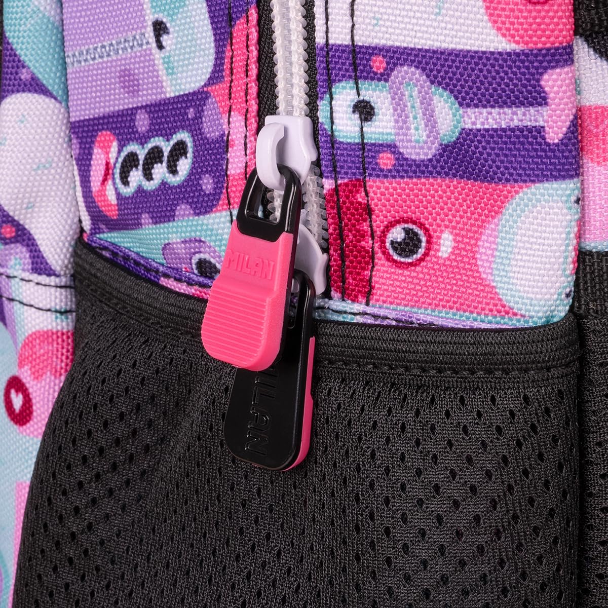 MILAN® Mochila escolar 4 cremalleras (25 L) serie especial Aliens 2