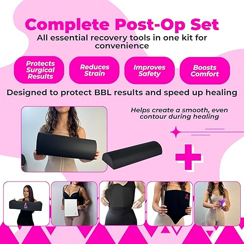Miniatura 3 de BBL - Kit de almohada para después de la cirugía, elevador de asiento de inodoro, recuperación BBL, kit de almohada postcirugía BBL con espuma