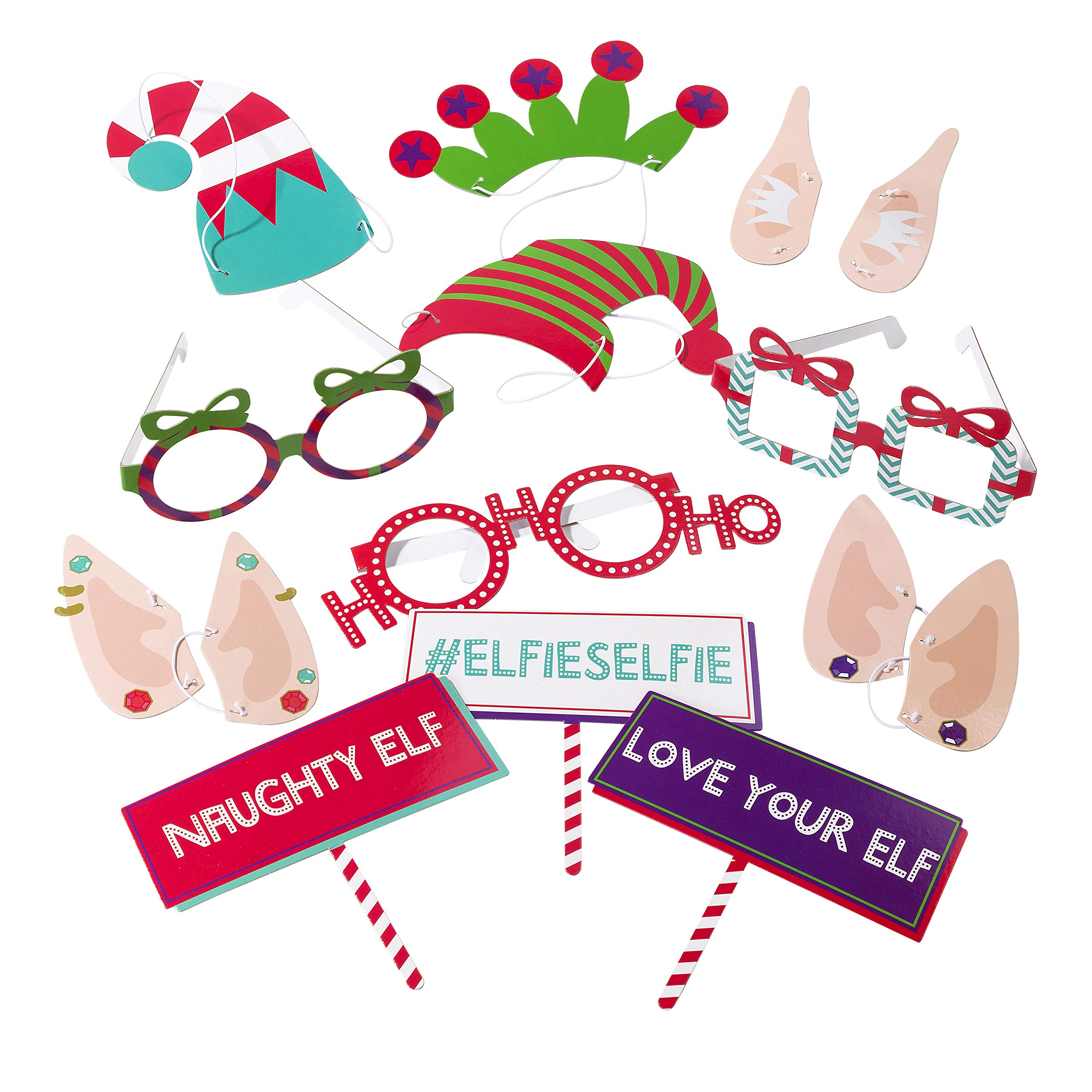 Elfie Selfie kit photo de Noël Talking Tables pour animer votre réveillon en famille
