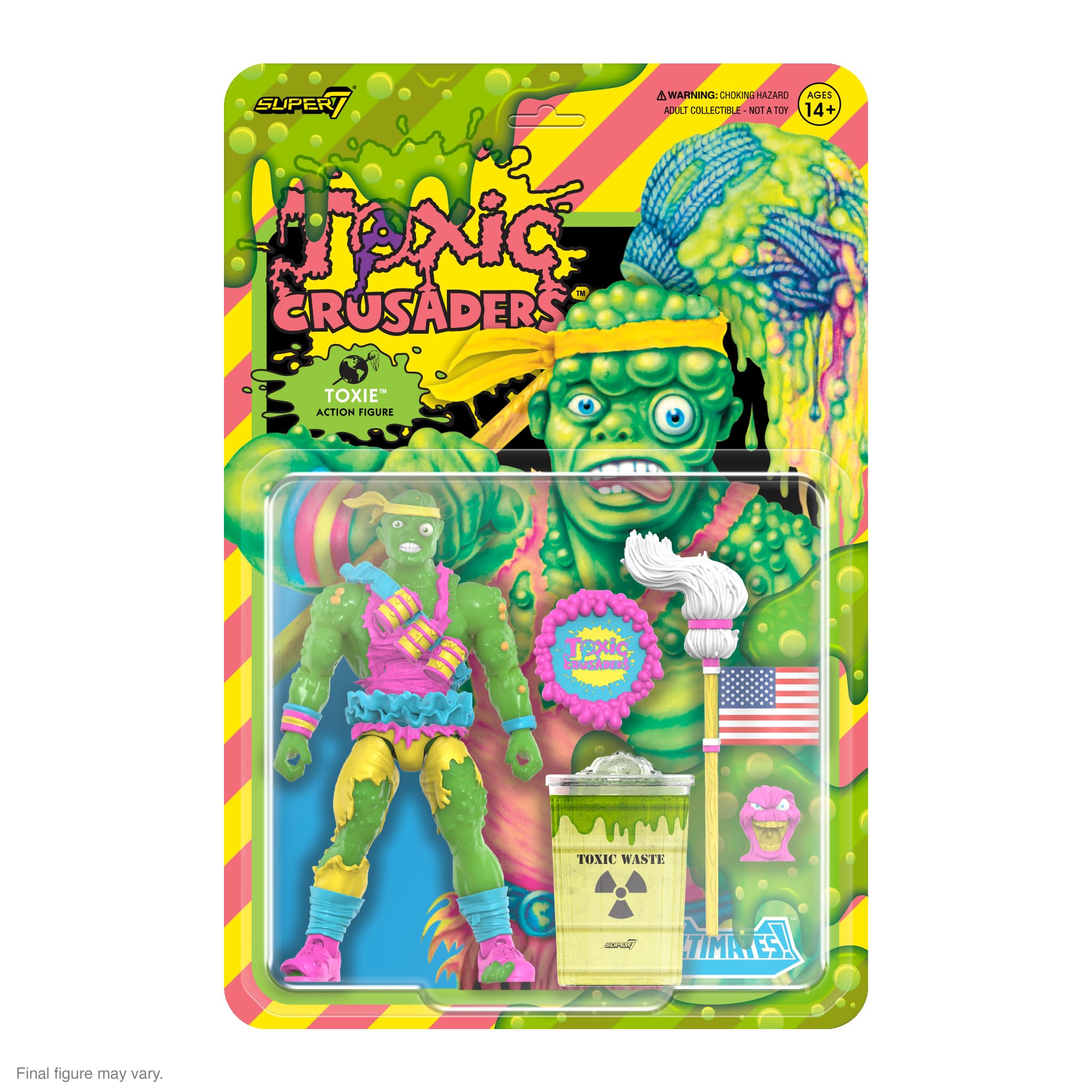 Super7 ULTIMATES! Toxic Crusaders Toxie (Slime Glow) - 7
