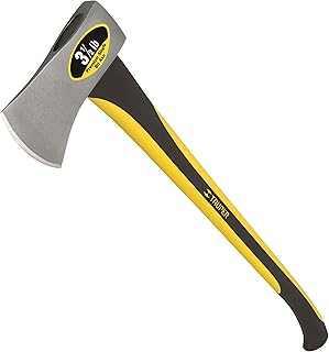 Truper 30528 3-1/2-Pound Single Bit Michigan Axe, Fiberglass Handle, 33-Inch