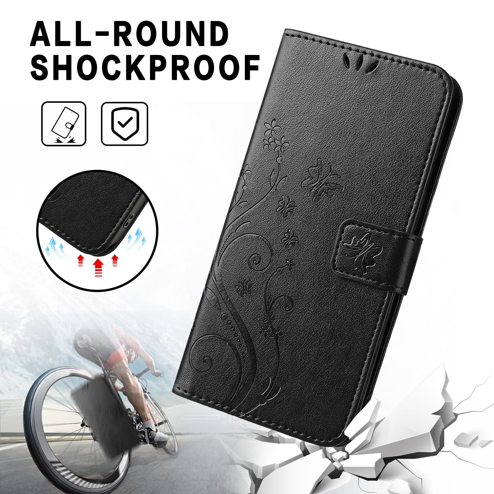 XINQCASE per Xiaomi Redmi Note 10 4G / Redmi Note 10S, Custodia a Portafoglio in Pelle PU [Tracolla Staccabile], Flip Libro Custodia Cover per Redmi Note 10 4G / Redmi Note 10S