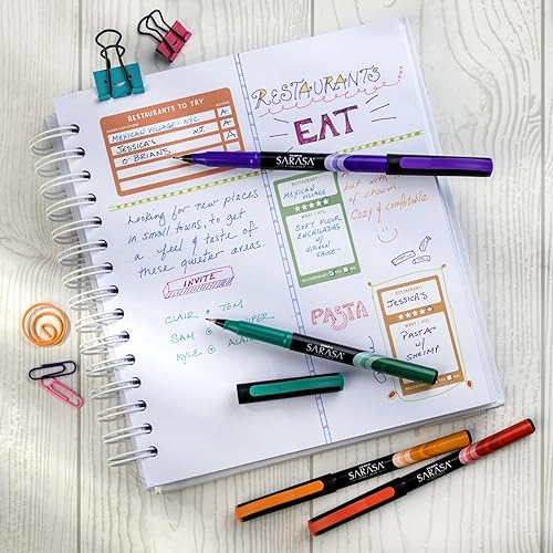 Miniatura 4 de Zebra Sarasa - Marcador de línea fina, 0.8 mm, negro, 12 unidades (66110)