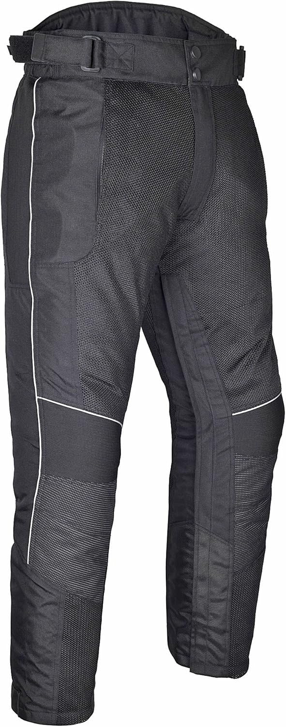 Men’s Motorcycle Mesh Pants Full Leg Zipper Riding Pants powersports Protective Armored Adv CE Over The Boot Motocross Pants - Image 4