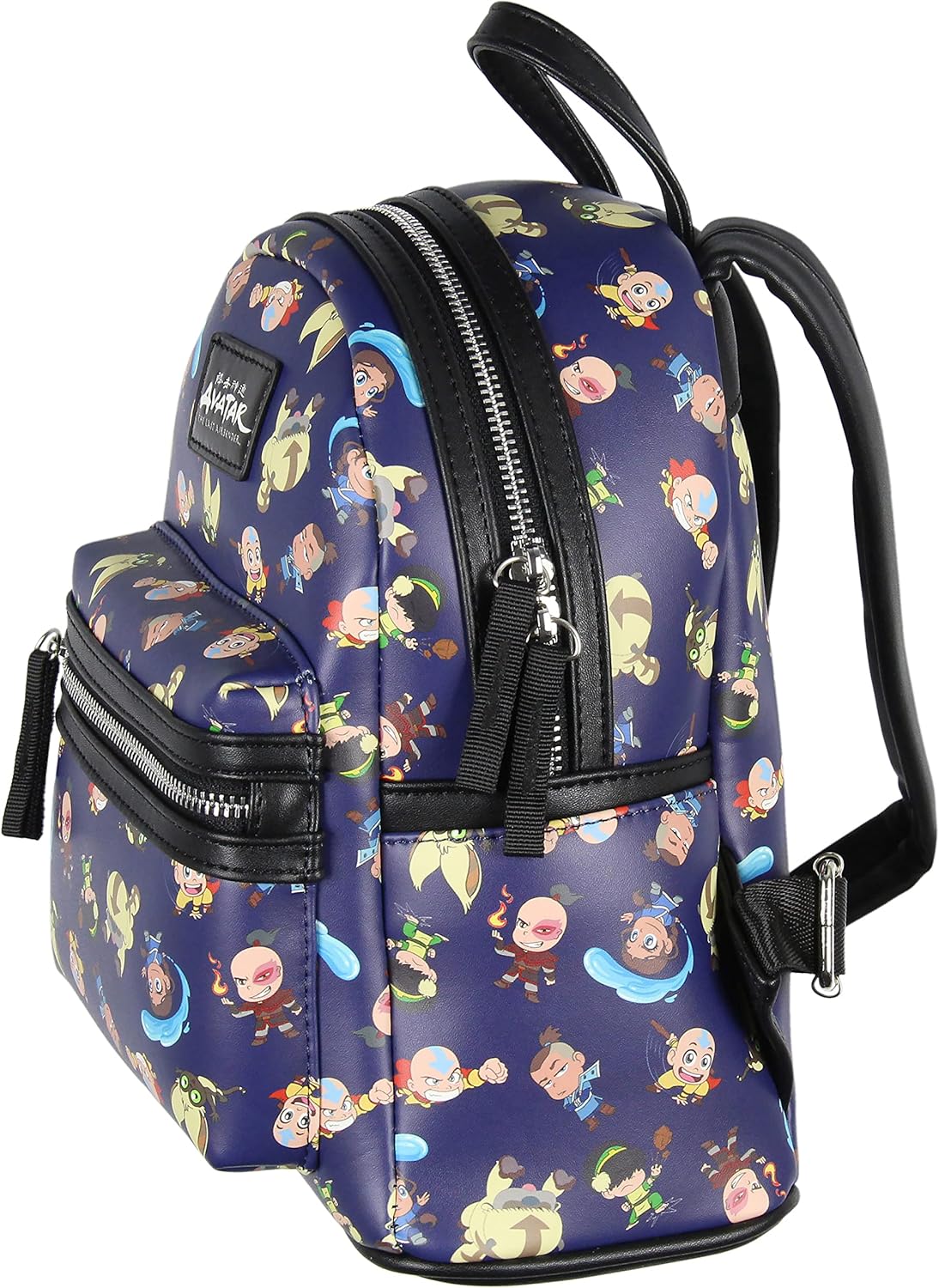 INTIMO Nickelodeon Chibi Avatar The Last Airbender Characters Aang Zuko Katara Appa Toph Sokka Mini Backpack 10"