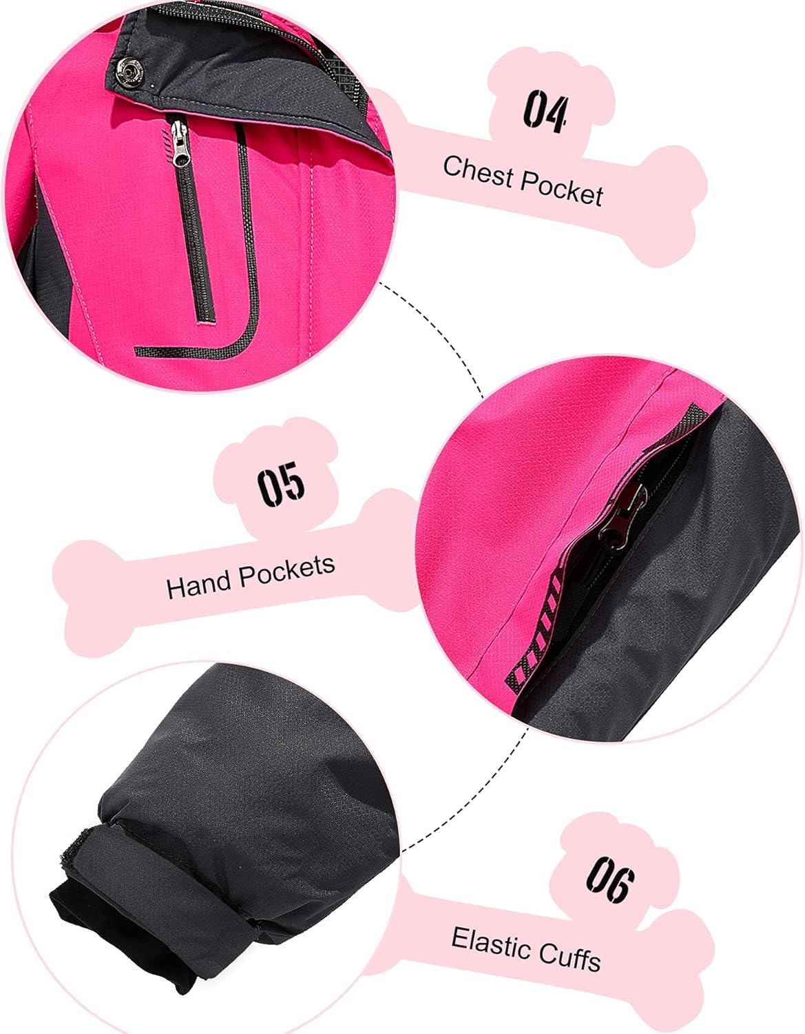 Wantdo Girl's Waterproof Ski Jacket Hooded Fleece Winter Snow Coat Windproof Raincoats Lightweight Outwear : Clothing, Shoes & Jewelry