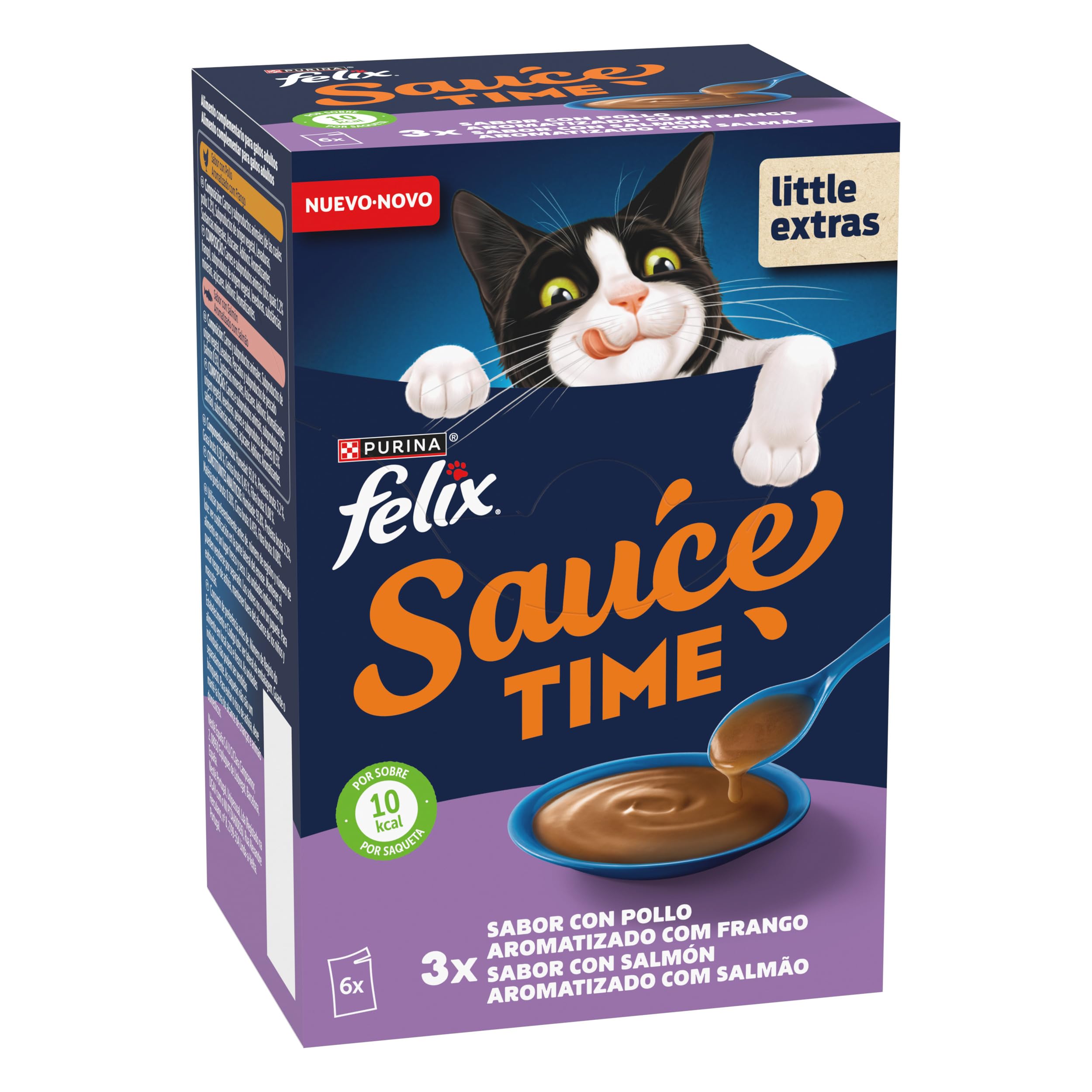 PURINA® FELIX® Sauce Time Original con Pollo 48 Unidades x40g