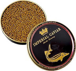 Imperial Caviar® Imperial Selection - 30g Premium Kaviar Malossol vom Stör - Imperial Selection Kaviar Dose aus Aquakultur - Feinkost Geschenk für Feinschmecker - Frisch & Expressversand