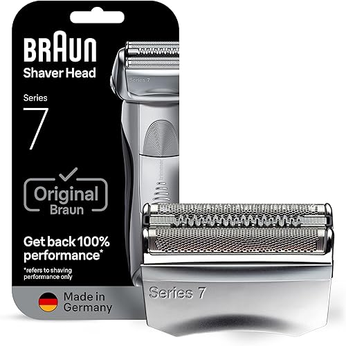 Braun Series 7 70S Electric Shaver Head Replacement, Compatible with Series 7 Shavers: 720cc, 730cc, 735s, 750cc, 760cc, 790cc, and 795cc