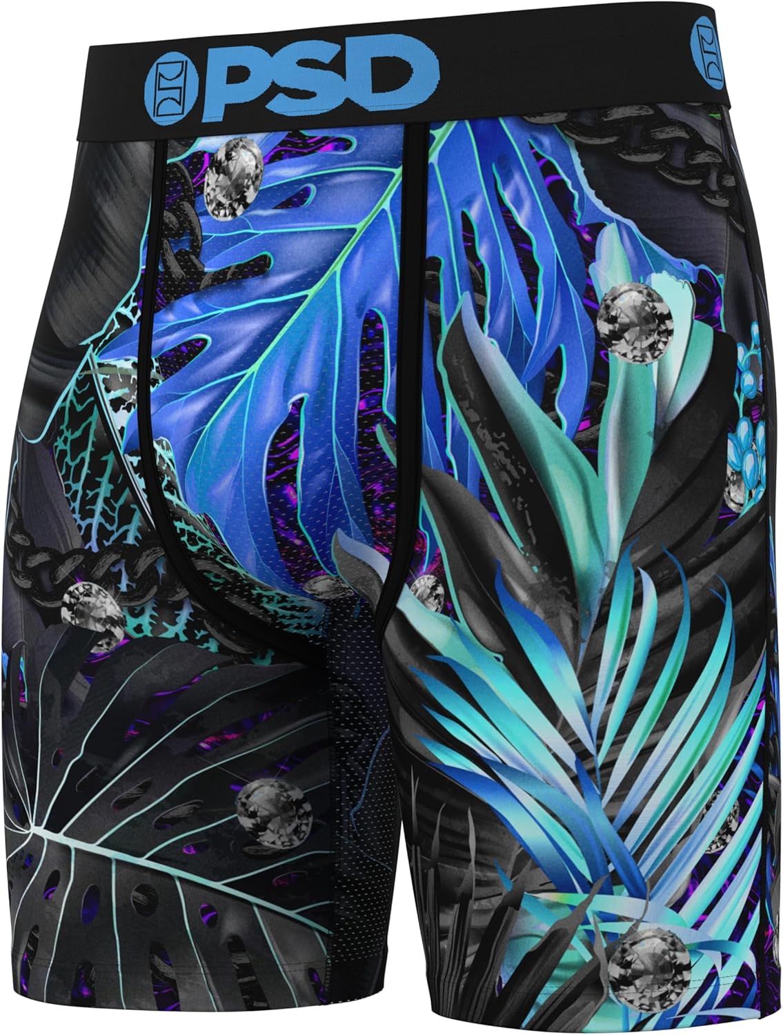 PSD Underwear Mens Boxer Briefs - Floral Print, Standard Length Packs and Singles, Soft & Breathable Boxer Briefs for Men - Image 4