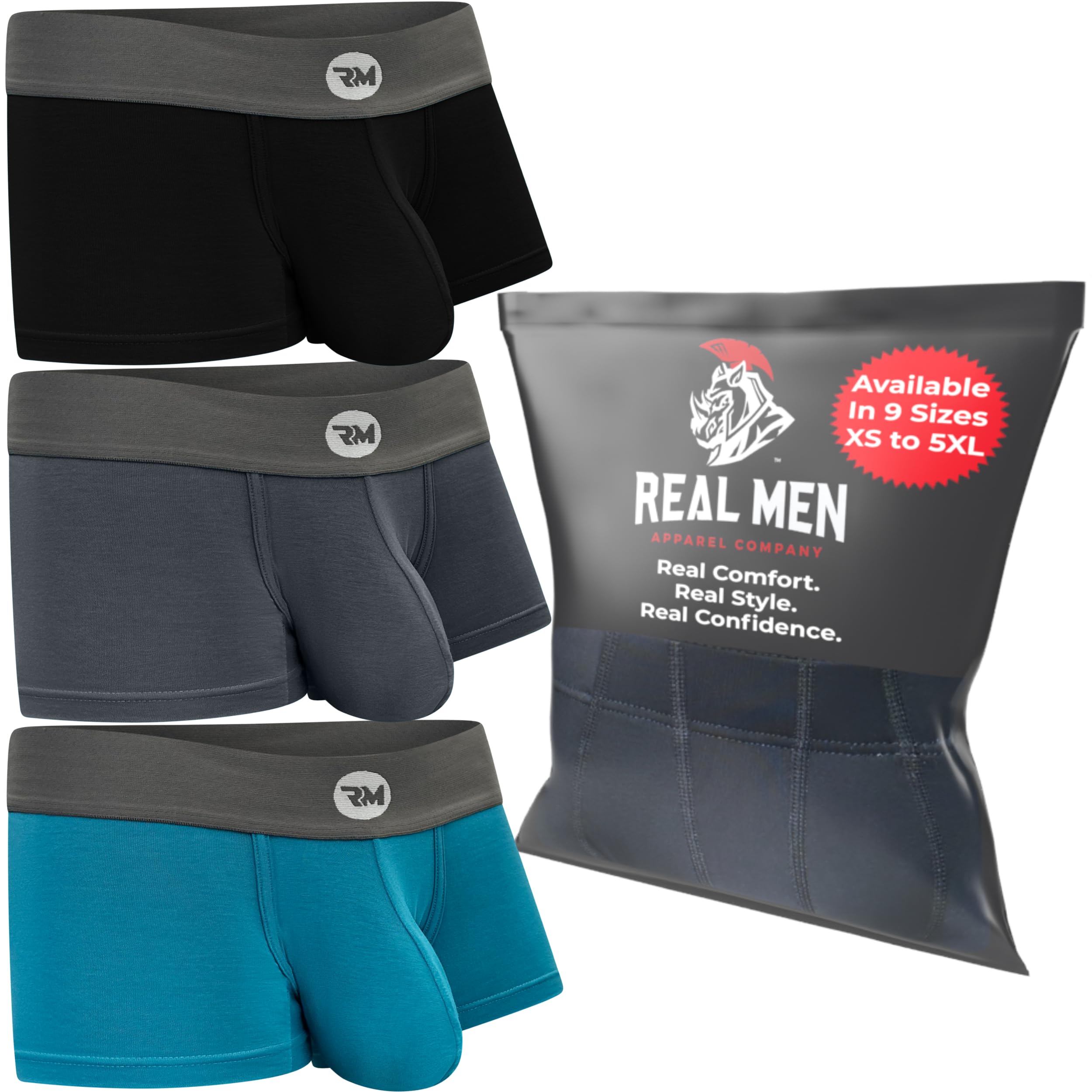Buy Real Men Bulge Enhancing Underwear 1 or 3 Pack 37 Inches, Ultra